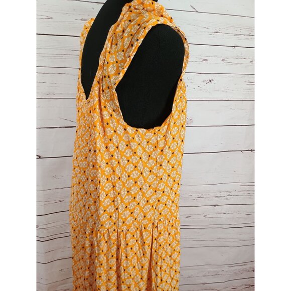 Knox Rose Womens Yellow Flutter Sleeve Maxi Dress XXL - Picture 4 of 10